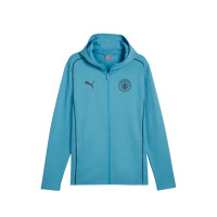 PUMA Manchester City Casuals Trainingspak Full-Zip 2024-2025 Blauw Donkerblauw