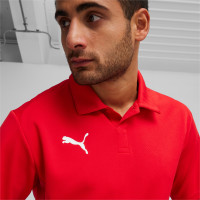 PUMA teamGOAL Polo Rood Wit