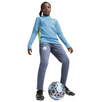 PUMA Manchester City Trainingsbroek 2024-2025 Kids Donkerblauw Lichtblauw