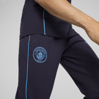 PUMA Manchester City Casuals Trainingsbroek 2024-2025 Donkerblauw Blauw