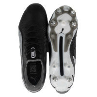 PUMA King Ultimate IJzeren-Nop Voetbalschoenen (SG) Zwart Wit Grijs