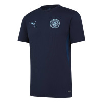 PUMA Manchester City Trainingsset 2024-2025 Kids Donkerblauw Lichtblauw