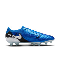 Nike Tiempo Legend 10 Elite IJzeren-Nop Voetbalschoenen (SG) Anti-Clog Blauw Wit Zwart