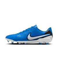 Nike Tiempo Legend 10 Club Gras / Kunstgras Voetbalschoenen (MG) Blauw Wit Zwart