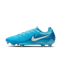 Nike Phantom GX II Pro Gras Voetbalschoenen (FG) Blauw Wit