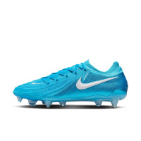 Nike Phantom GX II Elite IJzeren-Nop Voetbalschoenen (SG) Anti-Clog Blauw Wit