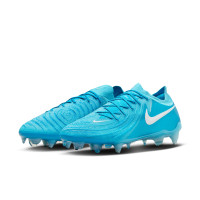 Nike Phantom GX II Elite IJzeren-Nop Voetbalschoenen (SG) Anti-Clog Blauw Wit