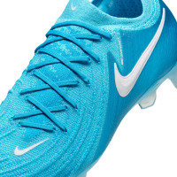 Nike Phantom GX II Elite IJzeren-Nop Voetbalschoenen (SG) Anti-Clog Blauw Wit