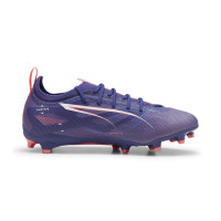 PUMA Ultra 5 Pro Gras / Kunstgras Voetbalschoenen (MG) Kids Paars Wit