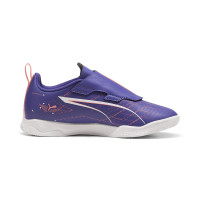 PUMA Ultra 5 Play V Zaalvoetbalschoenen (IN) Kids Paars Lichtroze Wit