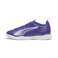 PUMA Ultra 5 Play Zaalvoetbalschoenen (IN) Kids Paars Lichtroze Wit