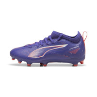 PUMA Ultra 5 Match Gras / Kunstgras Voetbalschoenen (MG) Kids Paars Wit