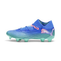 PUMA Future 7 Ultimate Gras / Kunstgras Voetbalschoenen (MG) Blauw Turquoise Wit