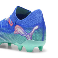 PUMA Future 7 Ultimate Gras / Kunstgras Voetbalschoenen (MG) Blauw Turquoise Wit