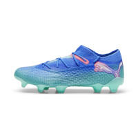 PUMA Future 7 Ultimate Low Gras / Kunstgras Voetbalschoenen (MG) Blauw Turquoise Wit