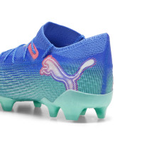 PUMA Future 7 Ultimate Low Gras / Kunstgras Voetbalschoenen (MG) Blauw Turquoise Wit