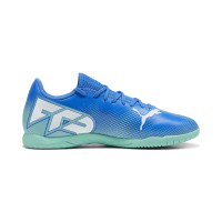 PUMA Future 7 Play Zaalvoetbalschoenen (IN) Blauw Turquoise Wit