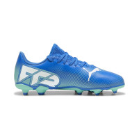 PUMA Future 7 Play Gras / Kunstgras Voetbalschoenen (MG) Kids Blauw Turquoise Wit