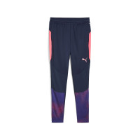 PUMA individualFINAL Trainingsbroek Donkerblauw Paars Lichtroze