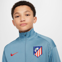 Nike Atletico Madrid Strike Trainingspak Full-Zip 2024-2025 Kids Lichtblauw Grijs Rood