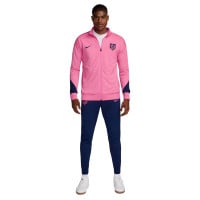 Nike Atletico Madrid Strike Trainingspak Full-Zip 2024-2025 Roze Donkerblauw