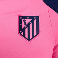 Nike Atletico Madrid Strike Trainingstrui 1/4-Zip 2024-2025 Roze Donkerblauw