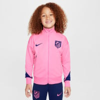 Nike Atletico Madrid Strike Trainingspak Full-Zip 2024-2025 Kids Roze Donkerblauw