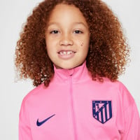 Nike Atletico Madrid Strike Trainingspak Full-Zip 2024-2025 Kids Roze Donkerblauw