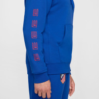 Nike Atletico Madrid Club Hooded Trainingspak 2024-2025 Blauw Rood