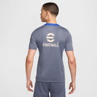 Nike Inter Milan Strike Trainingsset 2024-2025 Grijsblauw Blauw Beige