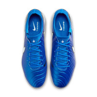 Nike Tiempo Legend 10 Elite Kunstgras Voetbalschoenen (AG) Blauw Wit Zwart