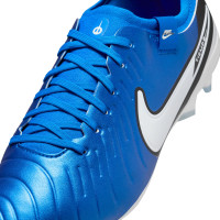 Nike Tiempo Legend 10 Pro Gras Voetbalschoenen (FG) Blauw Wit Zwart