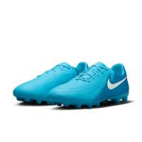 Nike Phantom GX II Academy Gras / Kunstgras Voetbalschoenen (MG) Blauw Wit