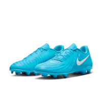 Nike Phantom GX II Club Gras / Kunstgras Voetbalschoenen (MG) Blauw Wit