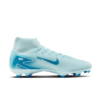 Nike Zoom Mercurial Superfly 10 Academy Gras / Kunstgras Voetbalschoenen (MG) Lichtblauw Blauw