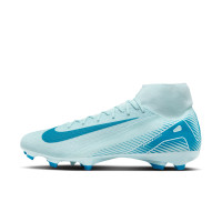 Nike Zoom Mercurial Superfly 10 Academy Gras / Kunstgras Voetbalschoenen (MG) Lichtblauw Blauw