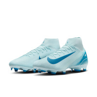 Nike Zoom Mercurial Superfly 10 Academy Gras / Kunstgras Voetbalschoenen (MG) Lichtblauw Blauw