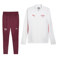 PUMA RB Leipzig Trainingspak 1/4-Zip 2024-2025 Wit Rood