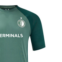 Castore Feyenoord Trainingsshirt 2024-2025 Groen Donkergroen Wit