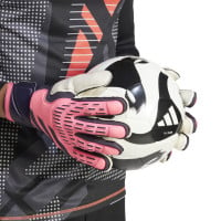 adidas Predator Match Fingersave Keepershandschoenen Roze Zwart Wit