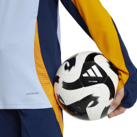 adidas Real Madrid Trainingstrui 1/4-Zip 2024-2025 Kids Lichtblauw Donkerblauw Oranje