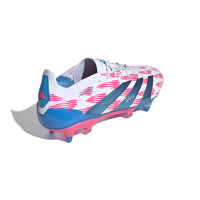 adidas Predator Elite IJzeren-Nop Voetbalschoenen (SG) Wit Roze Blauw