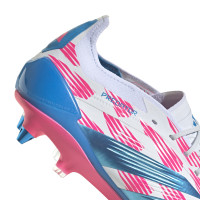 adidas Predator Elite IJzeren-Nop Voetbalschoenen (SG) Wit Roze Blauw