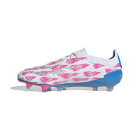 adidas Predator Elite Gras Voetbalschoenen (FG) Wit Roze Blauw