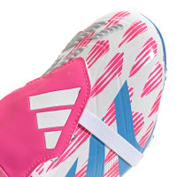 adidas Predator Elite FT Gras Voetbalschoenen (FG) Kids Wit Roze Blauw