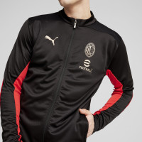 PUMA AC Milan Trainingspak Full-Zip 2024-2025 Zwart Rood