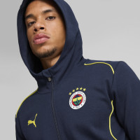 PUMA Fenerbahce SK Casuals Trainingspak Full-Zip 2024-2025 Donkerblauw Geel