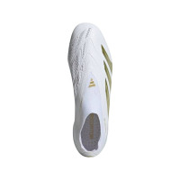 adidas Predator Elite Veterloze Gras Voetbalschoenen (FG) Wit Goud