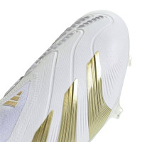 adidas Predator Elite Veterloze Gras Voetbalschoenen (FG) Wit Goud