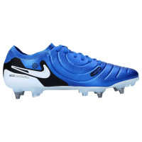 Nike Tiempo Legend 10 Elite IJzeren-Nop Voetbalschoenen (SG) Pro Player Blauw Wit Zwart